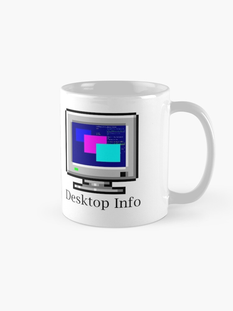 Thumbnail 5 of 6, Coffee Mug, Desktop Info designed and sold by GlennDelahoy.