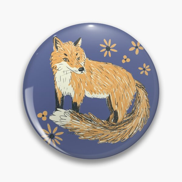 Item preview, Fox with Flowers designed and sold by waddleworks.