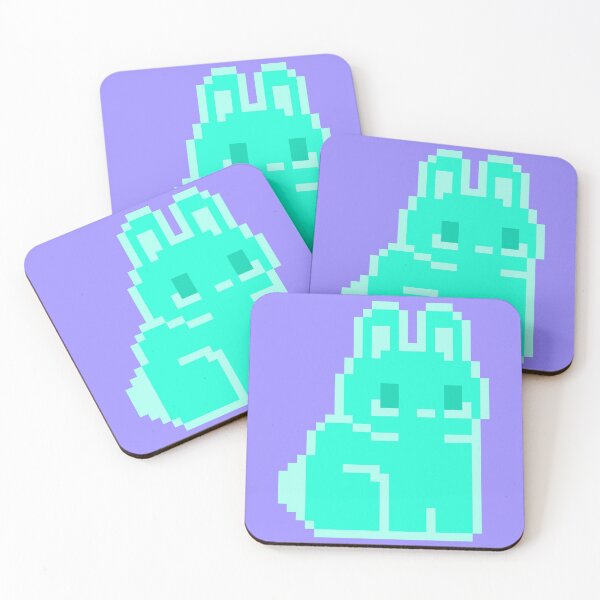 Item preview, Bright Cyan Pixel Bunny designed and sold by rin3d .