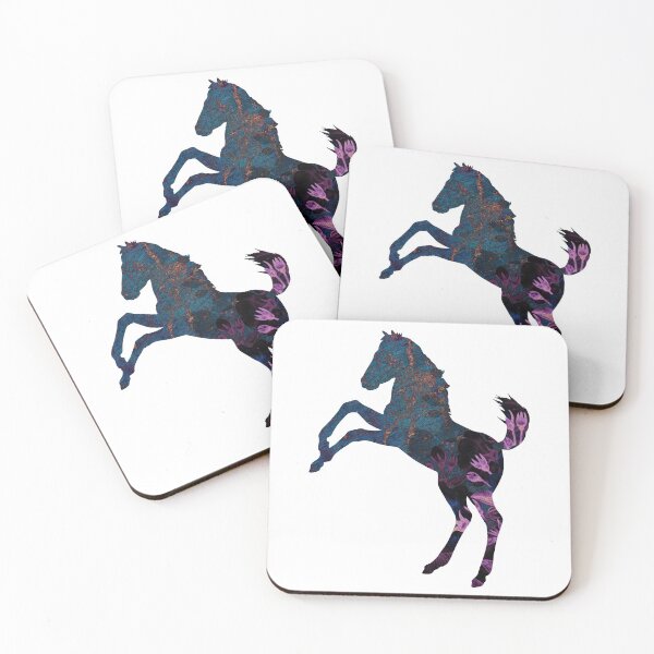 Item preview, Mustang Horse with Cherry Blossom and Moon designed and sold by SoccaTamam.
