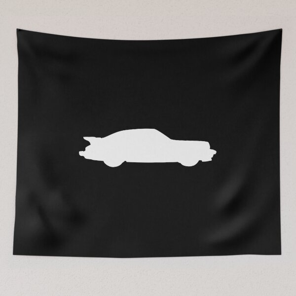 Item preview, Vintage sports car 911/930 (silhouette white) designed and sold by NautilusMare.