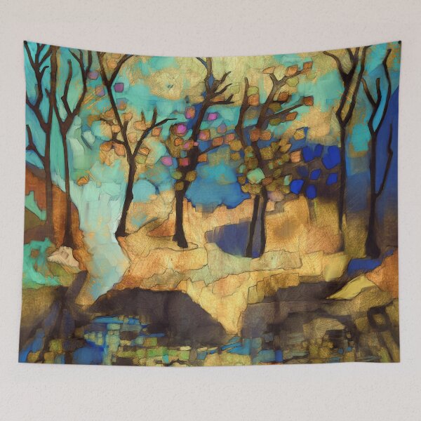 Item preview, Intuitive, abstract, contemporary, landscape painting designed and sold by Svitac.
