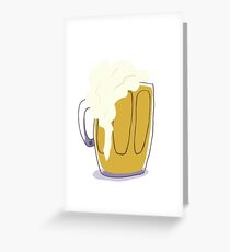 Beer in a Mug Greeting Card