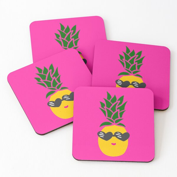 Item preview, kawaii heart shaped sunglasses pineapple black  designed and sold by Gossip Rag.