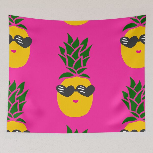 Item preview, kawaii heart shaped sunglasses pineapple black  designed and sold by Gossip Rag.