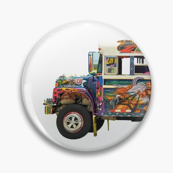 Item preview, Diabolos Rojos buss in Panama Red Devil Style Art Panamanian Buses in Panama City designed and sold by best-of-panama.