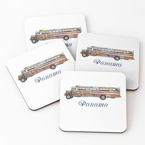 Item preview, Diabolos Rojos buss in Panama Red Devil Style Art Panamanian Buses in Panama City designed and sold by best-of-panama.
