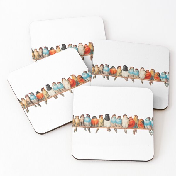 Item preview, Birds on a Rail designed and sold by redbugdesigns.