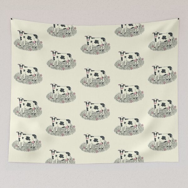 Item preview, Cow with Flowers designed and sold by waddleworks.