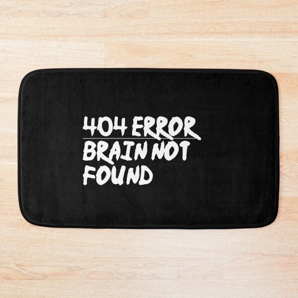 Item preview, 404 error brain not found designed and sold by pnkpopcorn.