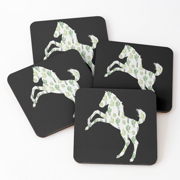 Item preview, Mustang Horse Cactus Pattern designed and sold by SoccaTamam.