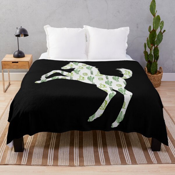 Item preview, Mustang Horse Cactus Pattern designed and sold by SoccaTamam.