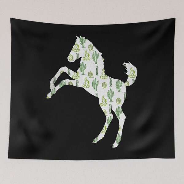 Item preview, Mustang Horse Cactus Pattern designed and sold by SoccaTamam.