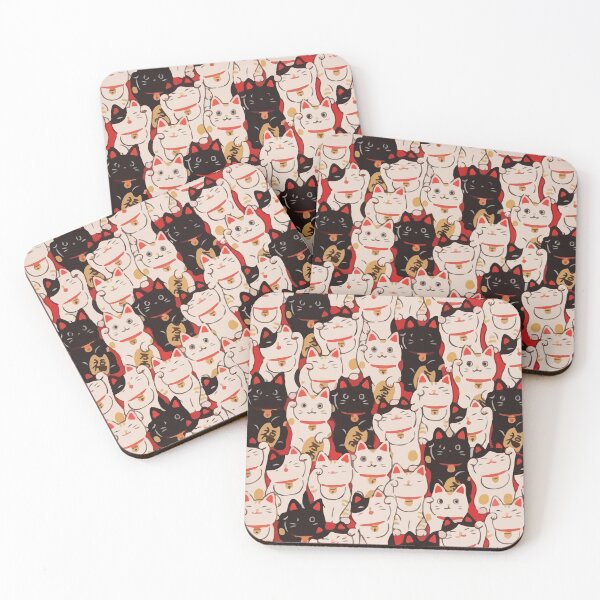 Item preview, Japanese Lucky Cat Funny Pattern designed and sold by Catalina2202.