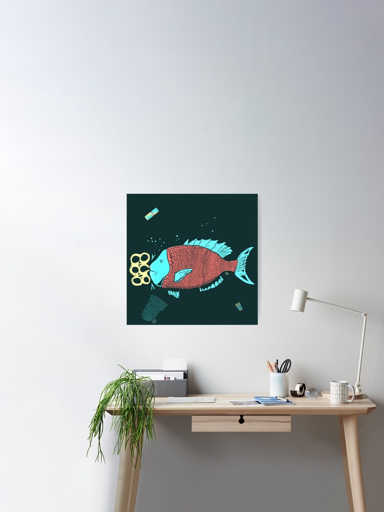Island Museum Fish Exhibit Poster for Sale by MilkandMomo