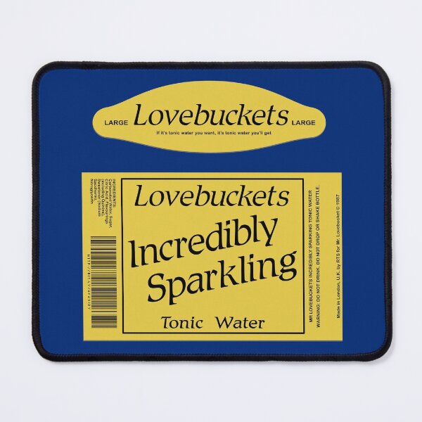 Item preview, Lovebuckets Incredibly Sparkling Tonic Water bottle BOTTLE or MUG LABEL - Mr Jolly Lives Next Door Inspired designed and sold by RetroTeeStudio.