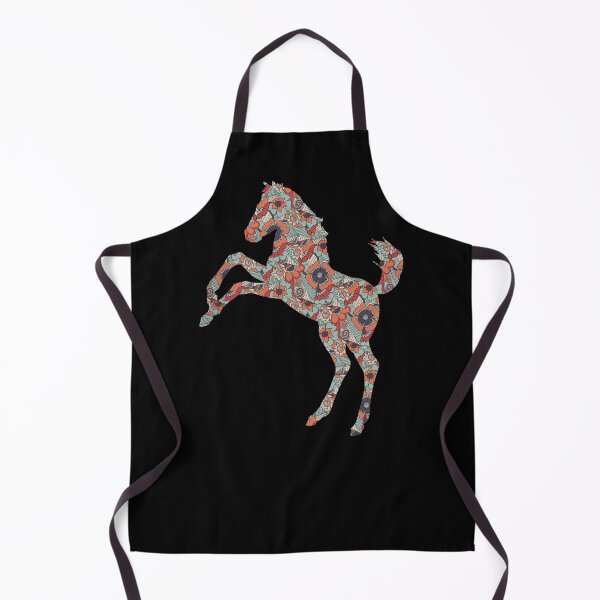 Item preview, Mustang Horse Floral Pattern designed and sold by SoccaTamam.