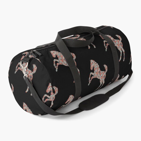 Item preview, Mustang Horse Floral Pattern designed and sold by SoccaTamam.