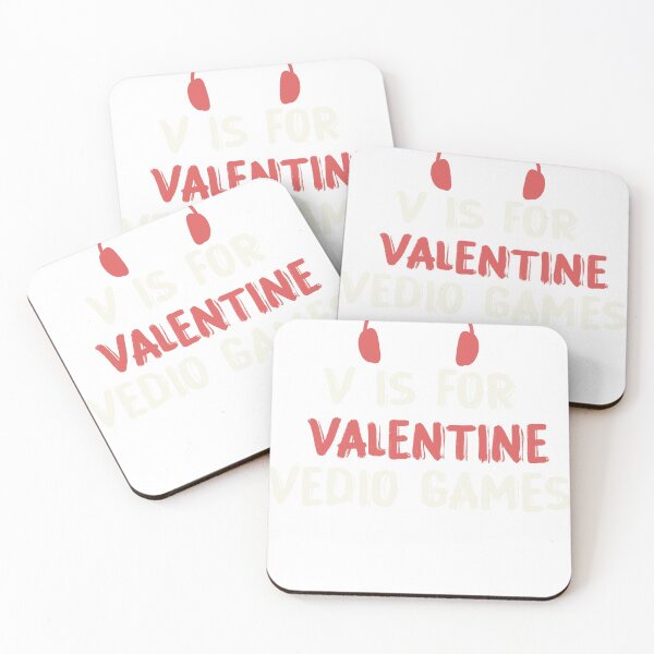 Item preview, Funny Gamer Quote V is for Video Games Valentines Day Gamer designed and sold by designreb.