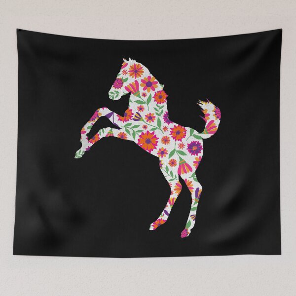 Item preview, Mustang Horse Mexican Floral Pattern designed and sold by SoccaTamam.