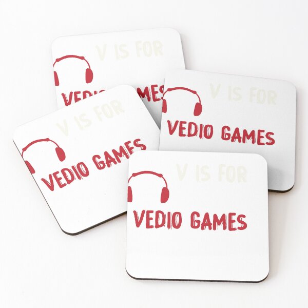 Item preview, Funny Gamer Quote V is for Video Games Valentines Day Gamer designed and sold by designreb.