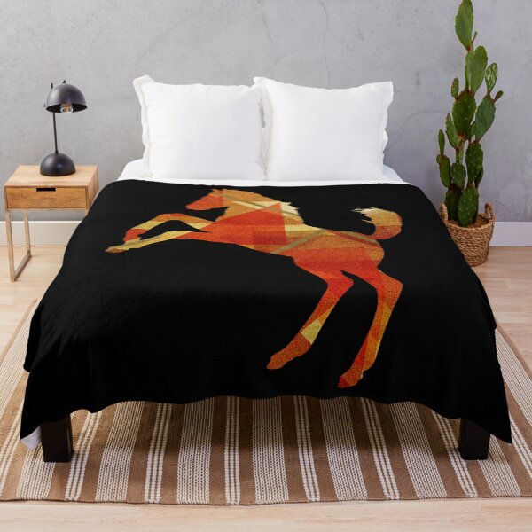 Item preview, Mustang Horse Scandinavian Geometric Shapes designed and sold by SoccaTamam.