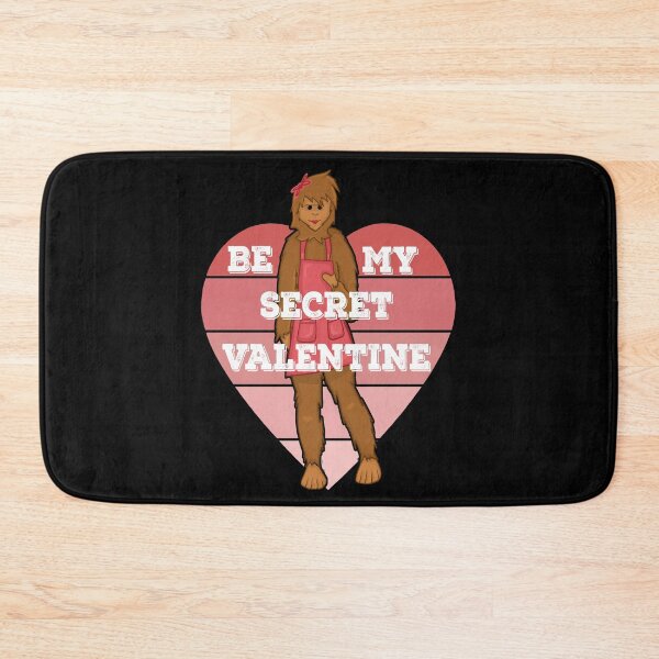 Item preview, Be My Secret Valentine Bigfoot Sasquatch Skunk Ape Valentines Day designed and sold by KeysTreasures.