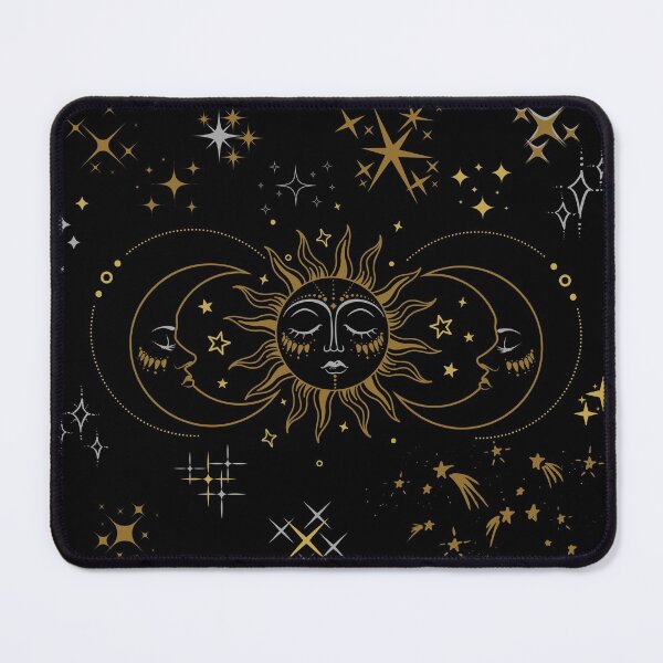 Item preview, Sun and Moon Vintage gold,silver art designed and sold by cutecrazytshirt.
