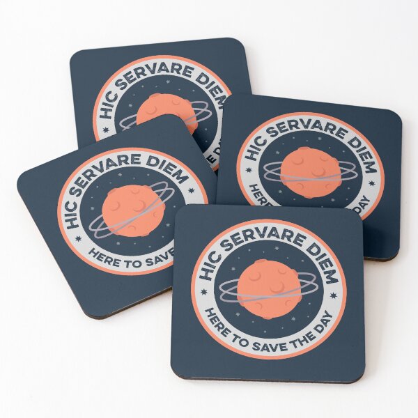 Item preview, Hic Servare Diem Latin Phrase Cosmic Space Asteroid Cosmet designed and sold by gkao.