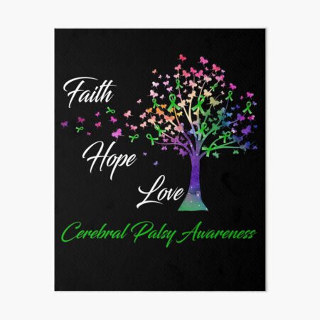Item preview, Ribbon Tree Faith Hope Love Cerebral Palsy Awareness designed and sold by Tadmab.