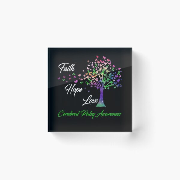 Item preview, Ribbon Tree Faith Hope Love Cerebral Palsy Awareness designed and sold by Tadmab.