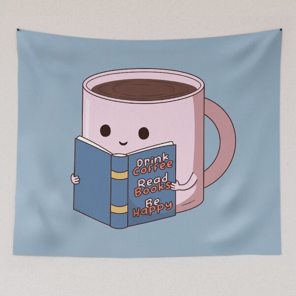 Item preview, Drink Coffee, Read Books, Be Happy designed and sold by ttttee.