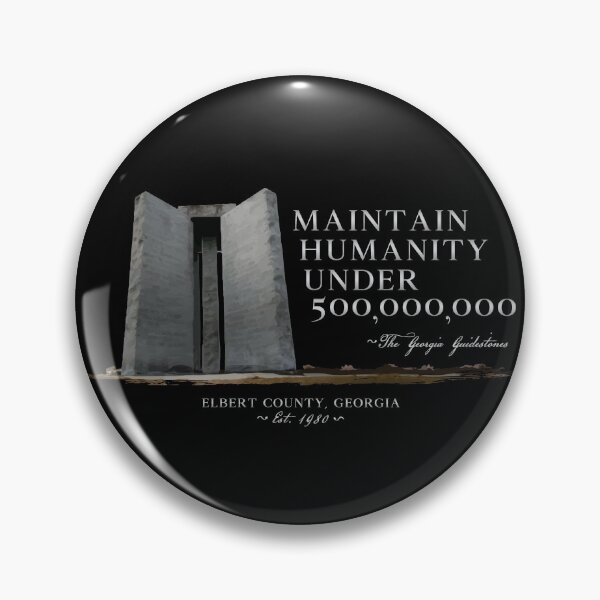 Item preview, The Georgia Guidestones - Maintain Humanity Under 500 Miliion - Depopulation Conspiracy Theory designed and sold by NatIntrovertSoc.