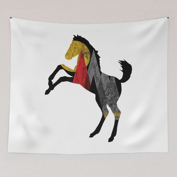 Item preview, Mustang Horse Nordic Mountains Minimalist Art designed and sold by SoccaTamam.