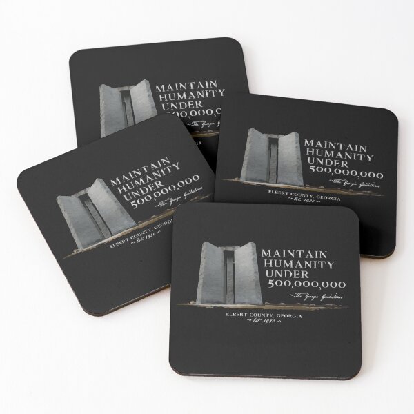 Item preview, The Georgia Guidestones - Maintain Humanity Under 500 Miliion - Depopulation Conspiracy Theory designed and sold by NatIntrovertSoc.