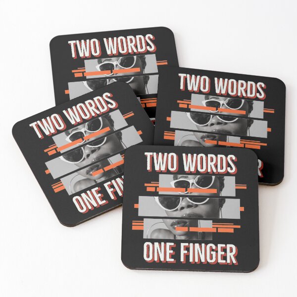 Item preview, Two Words One Finger | Sarcastic Offensive Funny designed and sold by IKERAS.