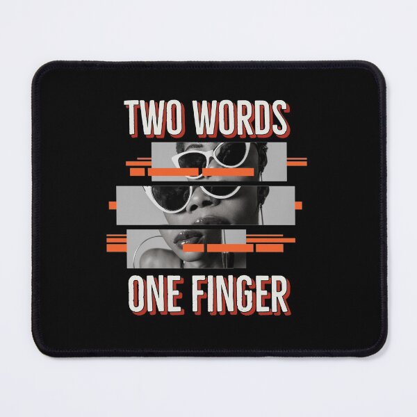 Item preview, Two Words One Finger | Sarcastic Offensive Funny designed and sold by IKERAS.