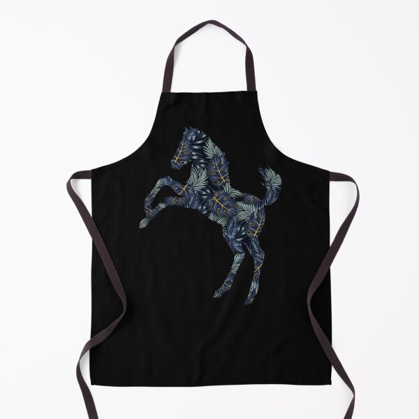 Item preview, Mustang Horse Palm Tree Monstera Leaves Pattern designed and sold by SoccaTamam.