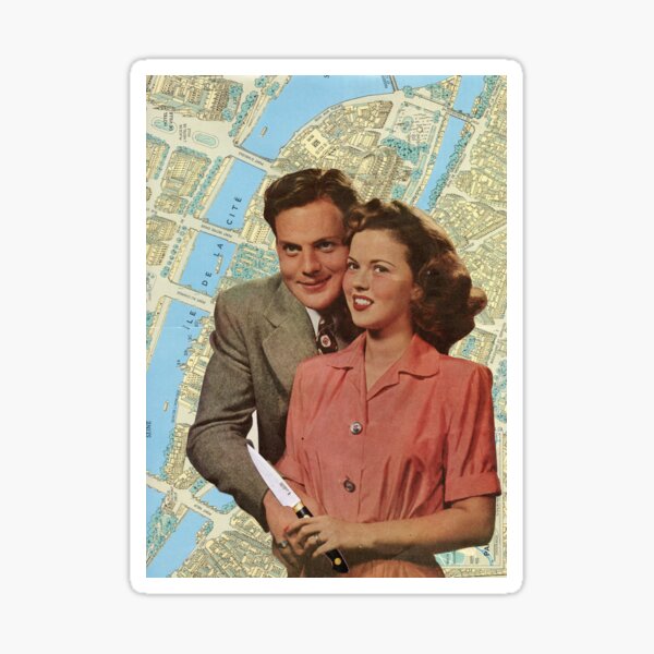 Retro Couple Sticker