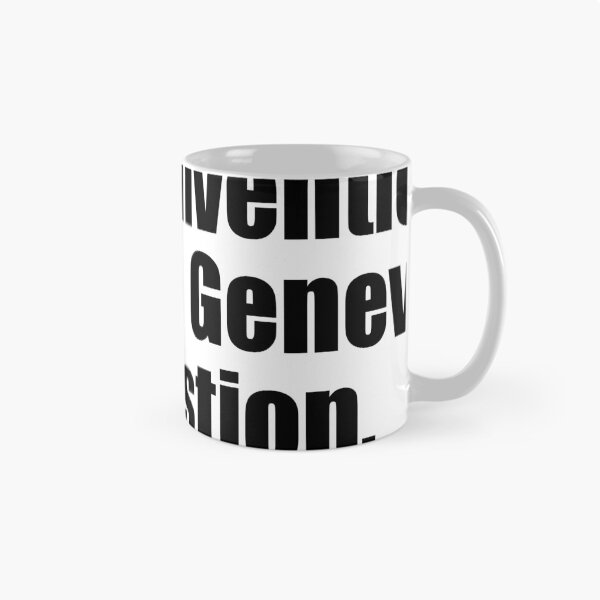 Aperçu de l'œuvre Convention de Genève? Plus comme Genève Suggestion créée et vendue par lampmeorelse.
