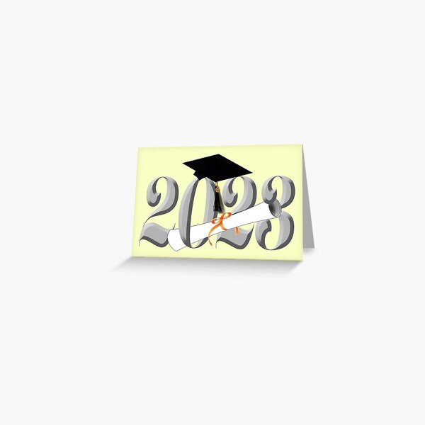 Class Of 2023 Grad Cap And Diploma Greeting Card For Sale By Gravityx9 Redbubble 8852