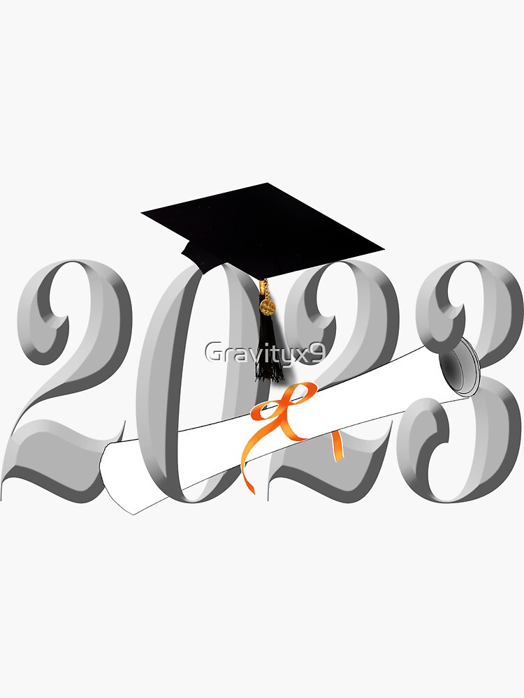 Class Of 2023 Grad Cap And Diploma Sticker For Sale By Gravityx9 Redbubble 0471