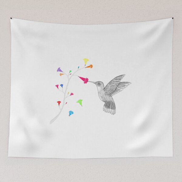 Item preview, Colorful hummingbird designed and sold by Marie Roumégoux | Gib.
