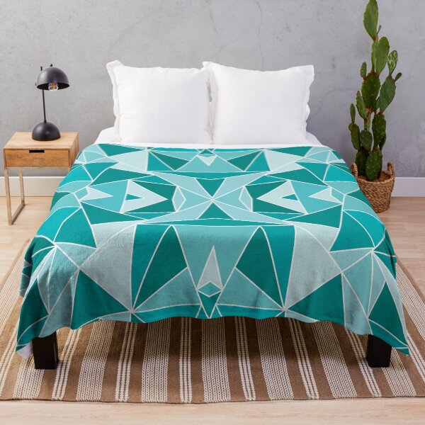 Item preview, Turquoise geometric pattern designed and sold by BLMcreations.