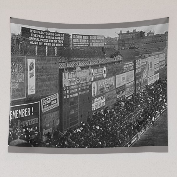 Item preview, The Green Monster, Fenway Park 1914, Boston Baseball Stadium, Left Field, Old Ballparks, Billboards, Outfield Bleachers, National Pasttime,  designed and sold by Nostrathomas66.