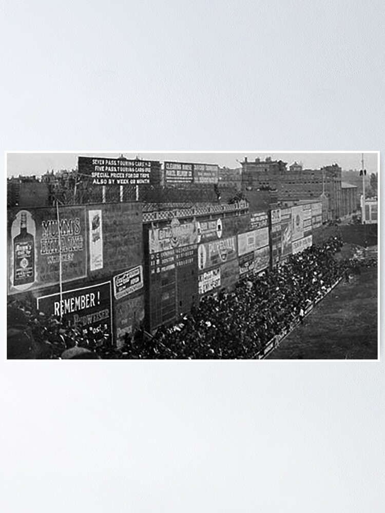 VINTAGE PHOTO FENWAY PARK BOSTON GREEN MONSTER BEFORE BELACHER