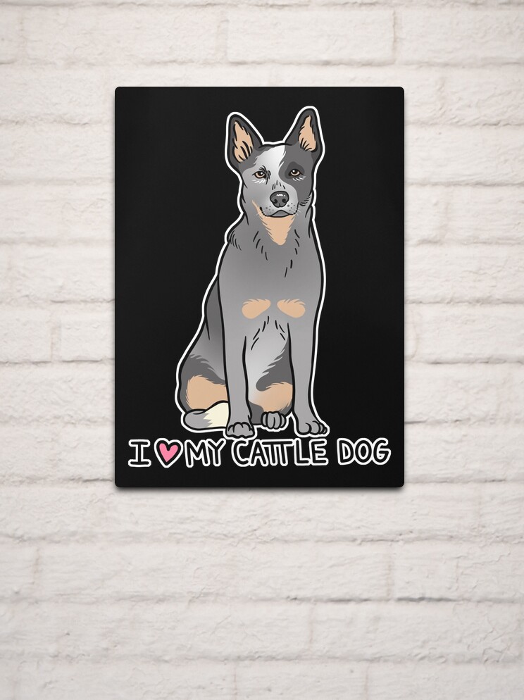 Australian Cattle Dog Blue Heeler Puppy Mounted Print for Sale by Elarex