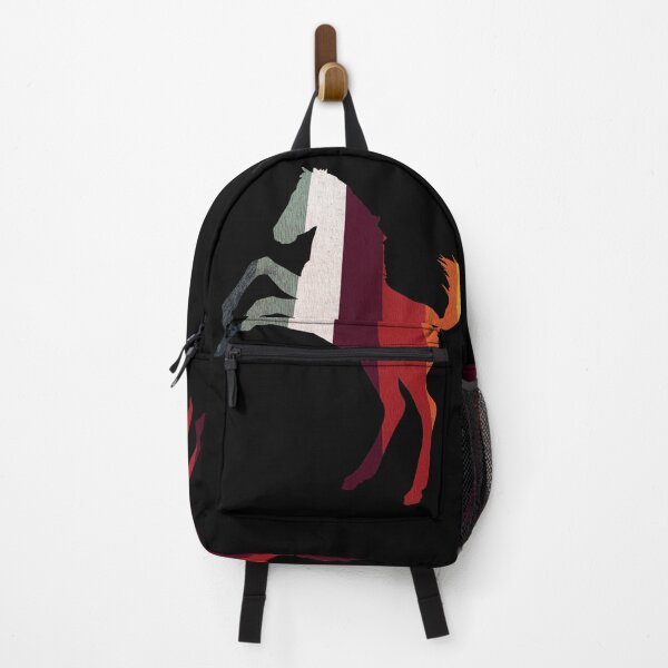 Item preview, Mustang Horse Retro Vintage Stripes designed and sold by SoccaTamam.
