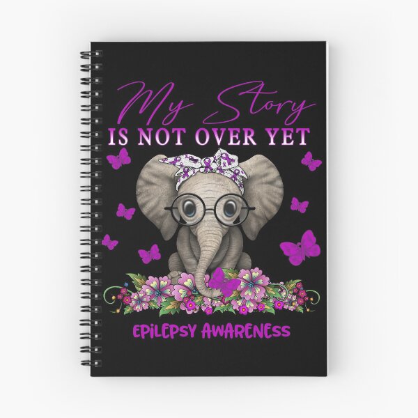 Item preview, Cute Elephant My Story Is Not Over Yet Epilepsy Awareness designed and sold by Adropine.
