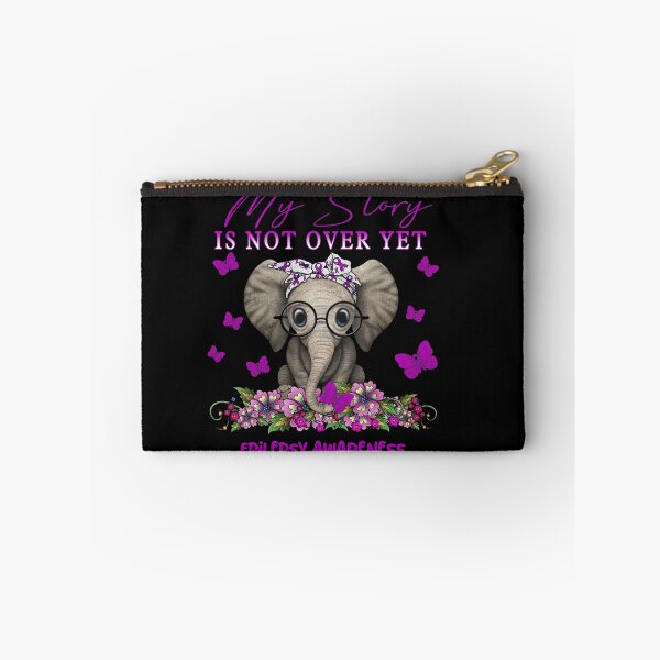 Item preview, Cute Elephant My Story Is Not Over Yet Epilepsy Awareness designed and sold by Adropine.